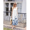 image:imageEkouaer Nightgowns for Women Sleeveless Sleepshirt Long Print House Dress Tank Nightshirt Maxi Casual Dress with PocketsLeaf