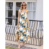 image:imageEkouaer Nightgowns for Women Sleeveless Sleepshirt Long Print House Dress Tank Nightshirt Maxi Casual Dress with PocketsPlants Flowers