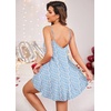 image:imageEkouaer Sexy Night Gowns Lace Nightgowns for Women Sleeveless Sleepwear Babydoll Nighty Plus Size Night DressBlue Red Flowers