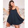 image:imageEkouaer Sexy Night Gowns Lace Nightgowns for Women Sleeveless Sleepwear Babydoll Nighty Plus Size Night DressNavy Blue