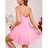 image:imageEkouaer Sexy Night Gowns Lace Nightgowns for Women Sleeveless Sleepwear Babydoll Nighty Plus Size Night DressPastel Pink