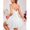 image:imageEkouaer Sexy Night Gowns Lace Nightgowns for Women Sleeveless Sleepwear Babydoll Nighty Plus Size Night DressWhite