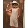 image:imageEkouaer Womens Nightgown Sleeveless Nightgowns for Women with Pocekts Tank Dress Crew Neck Sleepwear SXXLChampagne