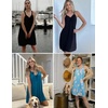 image:imageEkouaer Womens Nightgown Sleeveless Sleepwear V Neck Racerback Sleep DressButterfly Print