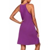 image:imageEkouaer Womens Nightgown Sleeveless Sleepwear V Neck Racerback Sleep DressEggplant