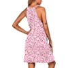 image:imageEkouaer Womens Nightgown Sleeveless Sleepwear V Neck Racerback Sleep DressFloral Pink