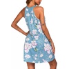 image:imageEkouaer Womens Nightgown Sleeveless Sleepwear V Neck Racerback Sleep DressLight Blue Flower