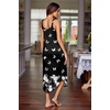 image:imageEkouaer Womens Sleeveless Nightgown Long Nightgowns for Women Full Slip Soft Nightshirt Wide Strap Sleepwear Lounge DressesBlack Butterfly