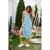 image:imageEkouaer Womens Sleeveless Nightgown Long Nightgowns for Women Full Slip Soft Nightshirt Wide Strap Sleepwear Lounge DressesBlue Flower