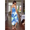 image:imageEkouaer Womens Sleeveless Nightgown Long Nightgowns for Women Full Slip Soft Nightshirt Wide Strap Sleepwear Lounge DressesBlue Tie Dye