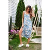 image:imageEkouaer Womens Sleeveless Nightgown Long Nightgowns for Women Full Slip Soft Nightshirt Wide Strap Sleepwear Lounge DressesLight Blue Floral