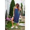 image:imageEkouaer Womens Sleeveless Nightgown Long Nightgowns for Women Full Slip Soft Nightshirt Wide Strap Sleepwear Lounge DressesNavy
