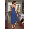 image:imageEkouaer Womens Sleeveless Nightgown Long Nightgowns for Women Full Slip Soft Nightshirt Wide Strap Sleepwear Lounge DressesNavy