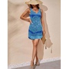 image:imageEkouaer Womens Tank Nightgown V Neck Sleepshirts Soft Sleeveless Chemise Nightdress SXXLBlue Floral