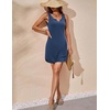 image:imageEkouaer Womens Tank Nightgown V Neck Sleepshirts Soft Sleeveless Chemise Nightdress SXXLNavy
