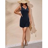 image:imageEkouaer Womens Tank Nightgown V Neck Sleepshirts Soft Sleeveless Chemise Nightdress SXXLNavy Blue