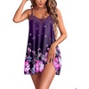 image:imageEkouaer Sexy Night Gowns Lace Nightgowns for Women Sleeveless Sleepwear Babydoll Nighty Plus Size Night DressFloral Purple Black