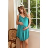 image:imageEkouaer Women 3 in 1 Labor and DeliveryMaternityNursing Nightgown Button Down Sleeveless Pregnancy Dress for BreastfeedingCeramic Green