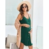 image:imageEkouaer Women 3 in 1 Labor and DeliveryMaternityNursing Nightgown Button Down Sleeveless Pregnancy Dress for BreastfeedingGreen