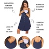 image:imageEkouaer Women 3 in 1 Labor and DeliveryMaternityNursing Nightgown Button Down Sleeveless Pregnancy Dress for BreastfeedingNavy Blue