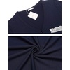 image:imageEkouaer Women Striped Nightgowns Button Down Sleepshirts Short Sleeves NightshirtsDark Blue