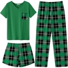 Green and Black Plaid