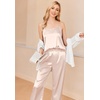 image:imageEkouaer Women Silk Satin Pajamas Sleeveless Pjs Set 2 Piece Summer Loungewear Sleepwear with Pockets SXXLChampagne