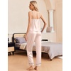 image:imageEkouaer Women Silk Satin Pajamas Sleeveless Pjs Set 2 Piece Summer Loungewear Sleepwear with Pockets SXXLChampagne