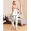 image:imageEkouaer Women Silk Satin Pajamas Sleeveless Pjs Set 2 Piece Summer Loungewear Sleepwear with Pockets SXXLMartini Drinks White