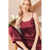 image:imageEkouaer Women Silk Satin Pajamas Sleeveless Pjs Set 2 Piece Summer Loungewear Sleepwear with Pockets SXXLRed