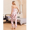 image:imageEkouaer Women Silk Satin Pajamas Sleeveless Pjs Set 2 Piece Summer Loungewear Sleepwear with Pockets SXXLWine Bottle Pink