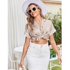 image:imageEkouaer Womens Lace Satin Pajama Set Button Down Pj Shorts Set Bridesmaids Getting Ready Outfits Casual Sleepwear XSXXLChampagne