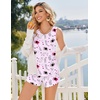image:imageEkouaer Womens Pajama Sets Sleeveless Tank Tops and Split Shorts Pjs Set Soft Comfy Summer 2 Piece SleepwearCat