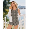 image:imageEkouaer Womens Pajama Sets Sleeveless Tank Tops and Split Shorts Pjs Set Soft Comfy Summer 2 Piece SleepwearLeopard