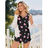 image:imageEkouaer Womens Pajama Sets Sleeveless Tank Tops and Split Shorts Pjs Set Soft Comfy Summer 2 Piece SleepwearPink Hearts