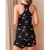 image:imageEkouaer Womens Tank Top Pajama Set Comfy Sleeveless Sleepwear Racerback Cami and Shorts Pjs 2 Piece Summer LoungewearCute Dark Cherry