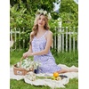 image:imageEkouaer 2 Pack Nightgowns for Women Sleeveless Sleep Shirts Tank Sleep Dress Wide Strap Chemise VNeck SleepwearFloral Purple Floral Pink