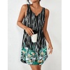 image:imageEkouaer 2 Pack Nightgowns for Women Sleeveless Sleepshirt Sleep Tank Dress Chemise V Neck SleepwearBlackMulti Floral