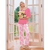 image:imageEkouaer 2 Pack Womens Pajama Sets Short Sleeve Tops and Long Pants Casual Comfy Pjs Lounge Set with PocketsSXXLTiedye BlueTiedye Pink