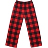 image:imageEkouaer Boys Pajama Pants Soft Lounge Pants Comfy Plaid Pajama Bottoms Elastic Waist PJS BottomsAayarn Dyed Lattice4black