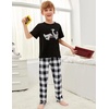 image:imageEkouaer Boys Pajama Pants Soft Lounge Pants Comfy Plaid Pajama Bottoms Elastic Waist PJS BottomsAayarn Dyed Lattice5