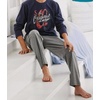 image:imageEkouaer Boys Pajama Pants Soft Lounge Pants Comfy Plaid Pajama Bottoms Elastic Waist PJS BottomsPure Grey