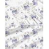 image:imageEkouaer Cotton Nightgowns for Women Short Sleeve House Dress Pleated Night Gown Button Sleep Shirt Ladies NightdressFloral Purple White