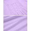 image:imageEkouaer Cotton Nightgowns for Women Short Sleeve House Dress Pleated Night Gown Button Sleep Shirt Ladies NightdressLavender Purple