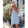 image:imageEkouaer Cotton Nightgowns for Women Sleeveless Night Gown Tank Sleepshirts Racerback Sleep Dress Spaghetti Strap ChemiseBlue Flowers