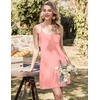 image:imageEkouaer Cotton Nightgowns for Women Sleeveless Night Gown Tank Sleepshirts Racerback Sleep Dress Spaghetti Strap ChemisePink