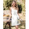 image:imageEkouaer Cotton Nightgowns for Women Sleeveless Night Gown Tank Sleepshirts Racerback Sleep Dress Spaghetti Strap ChemiseWhite