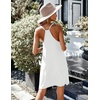 image:imageEkouaer Cotton Nightgowns for Women Sleeveless Night Gown Tank Sleepshirts Racerback Sleep Dress Spaghetti Strap ChemiseWhite