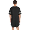 image:imageEkouaer Mens Nightshirt Comfy Nightwear BigampTall V Neck Short Sleeve Soft Loose Pajama Sleep ShirtBlack