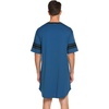 image:imageEkouaer Mens Nightshirt Comfy Nightwear BigampTall V Neck Short Sleeve Soft Loose Pajama Sleep ShirtBlue